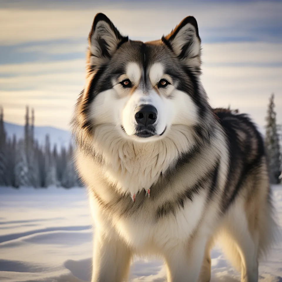 Alaskan Malamute dog.
