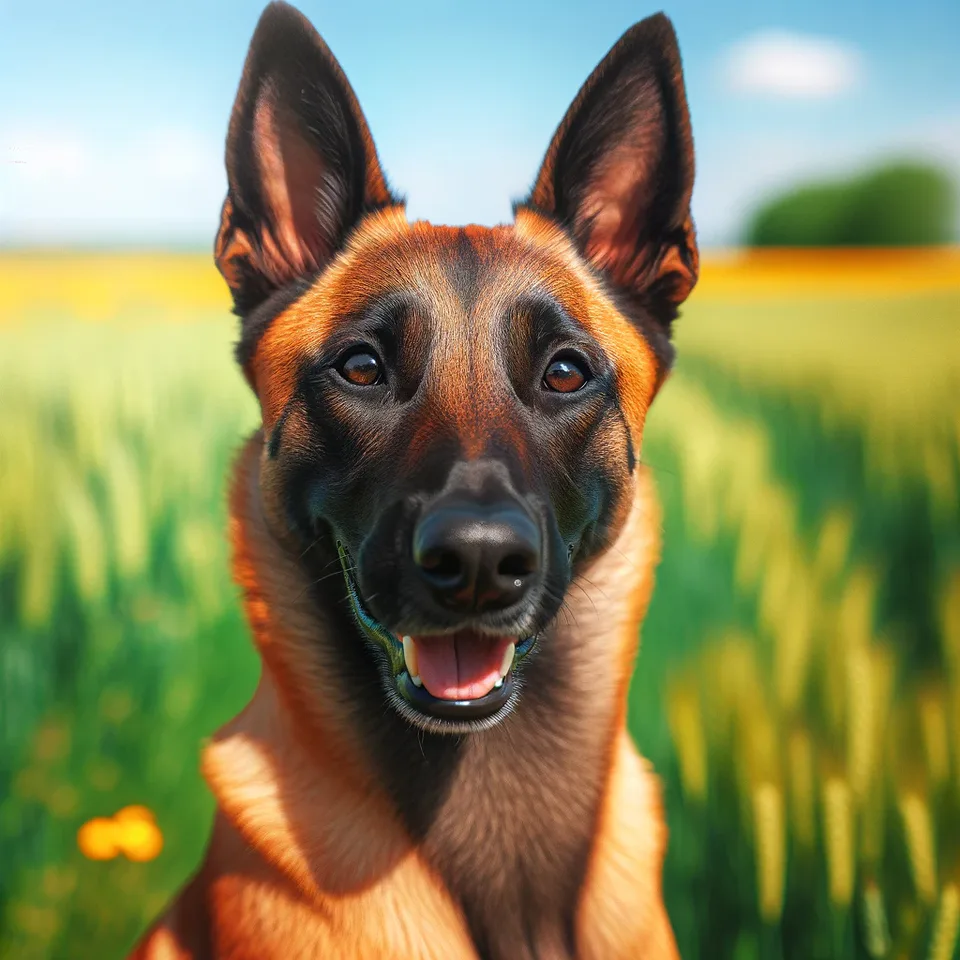 Belgian Malinois dog.