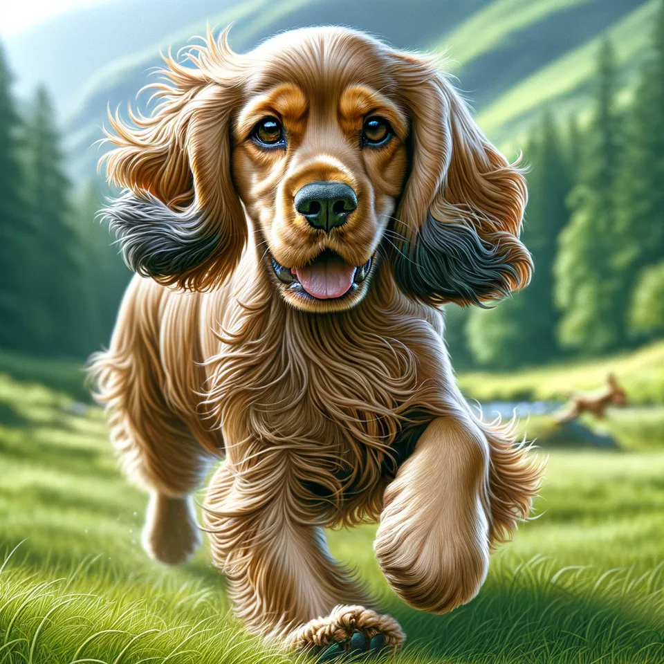 Working Cocker Spaniel dog.