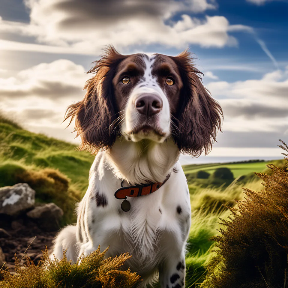 Springer Spaniel dog.