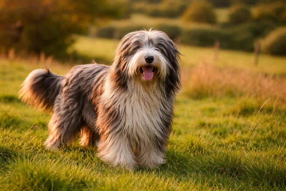 Bearded Collie dog.